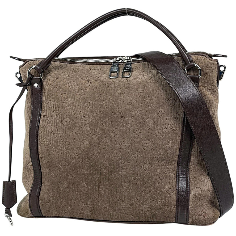 Louis Vuitton Ixia Shoulder Bag Handbag Monogram Anthea Brown